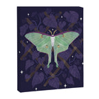 Night Trellis (Luna Moth) Canvas Print Gallery Image 6