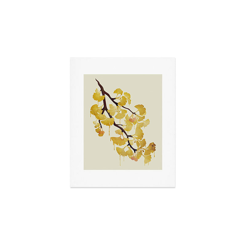 O Ginkgo in Yellow Art Print Gallery Image 1