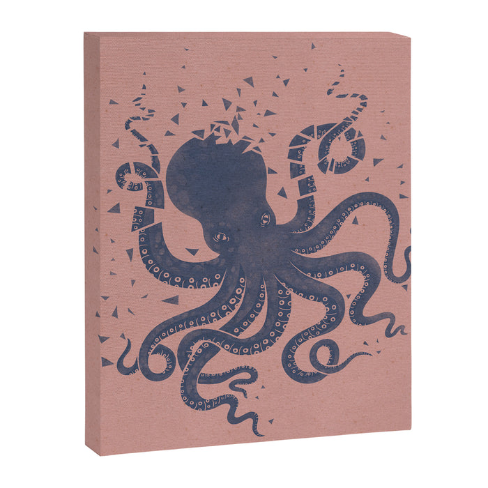 Octopus in the Deep Pastel Version Canvas Print Gallery Image 1