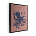 Octopus in the Deep Pastel Version Framed Canvas Print Gallery Image 2