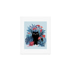 Popoki in Blue Art Print Gallery Image 1