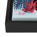 Popoki in Blue Framed Canvas Print Gallery Image 3