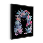 Popoki (Pastel Black Velvet) Framed Canvas Print Gallery Image 2
