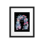Popoki (Pastel Black Velvet) Framed Art Print Gallery Image 5