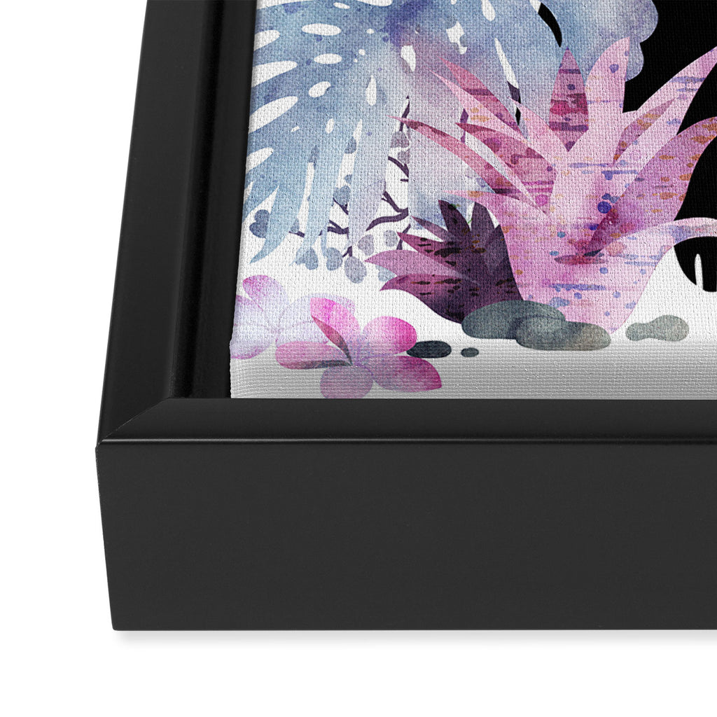 Popoki (Pastel) Framed Canvas Print Gallery Image 3