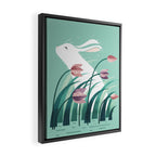 Rabbit, Resting Framed Canvas Print Gallery Image 2