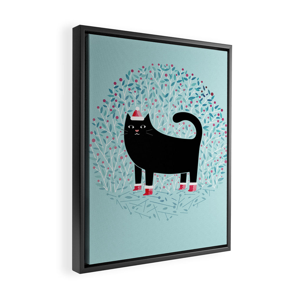 Santa Paws Framed Canvas Print Gallery Image 2