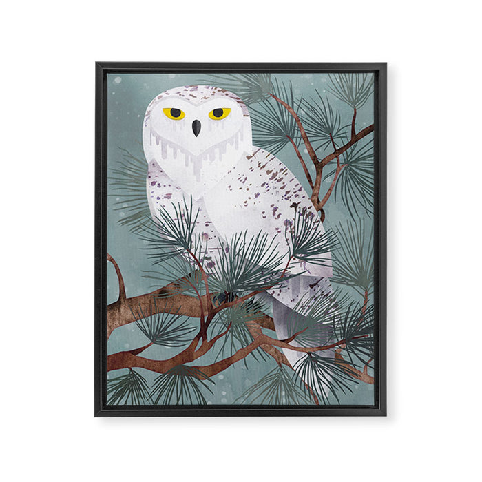 Snowy Framed Canvas Print Gallery Image 1