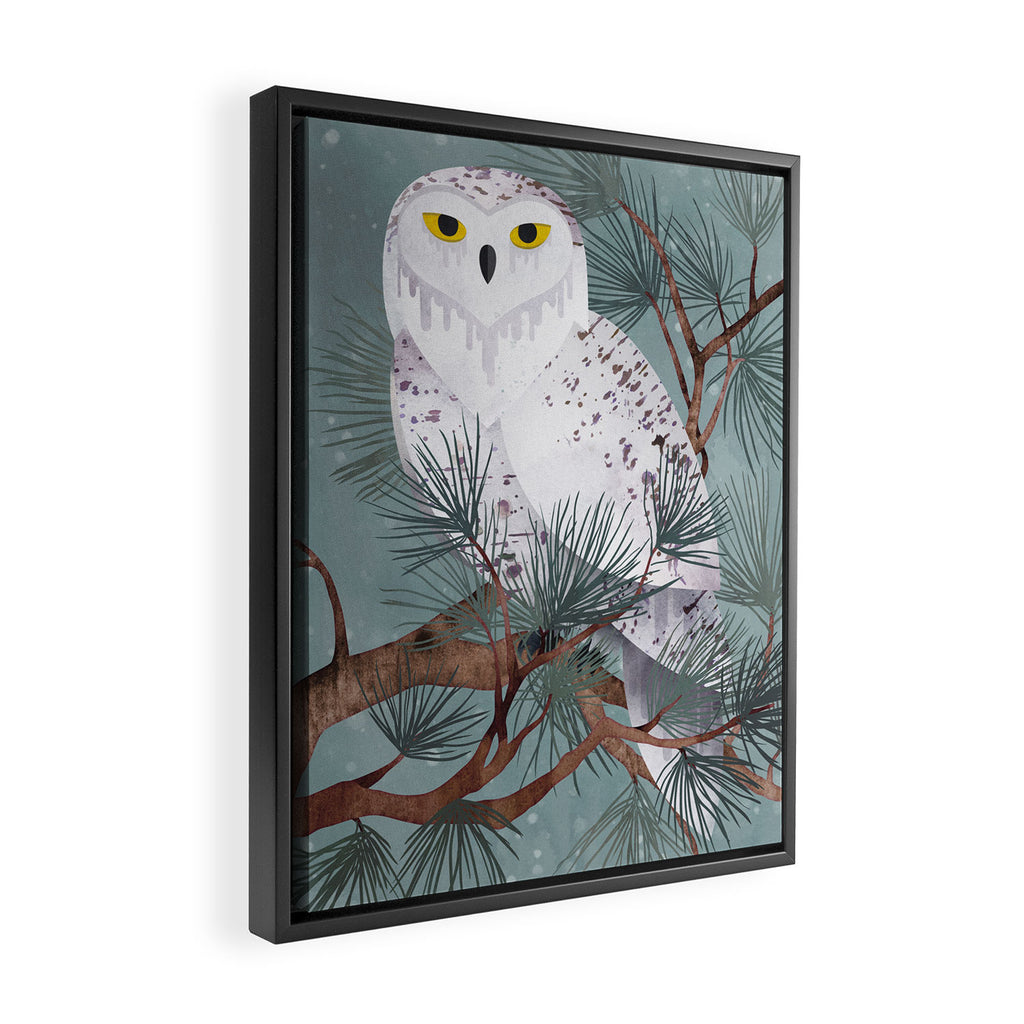 Snowy Framed Canvas Print Gallery Image 2