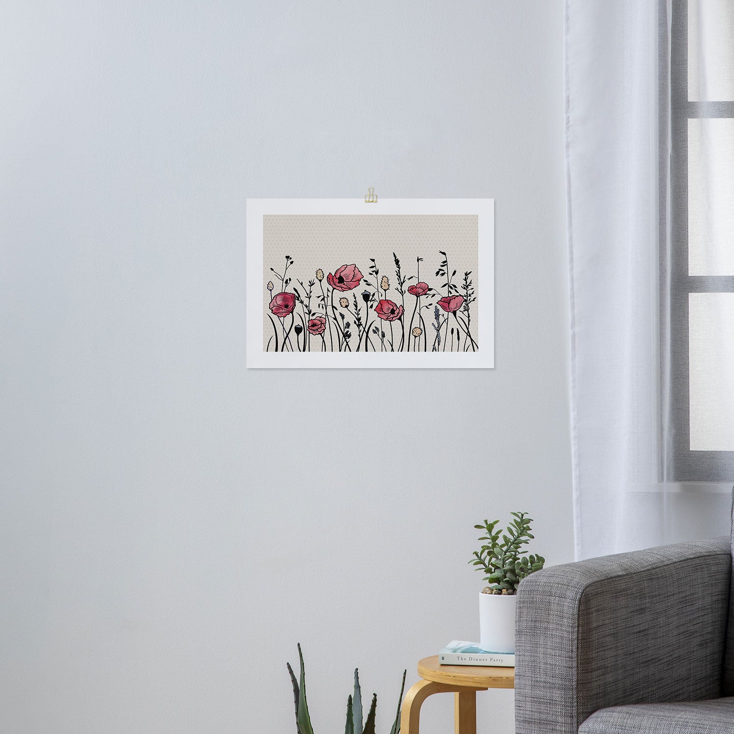 Summer Field (neutral remix) Art Print Gallery Image 3