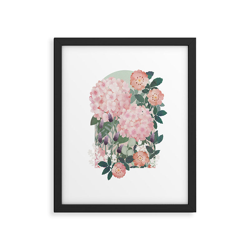 Summer Garden Window Framed Art Print Gallery Image 5