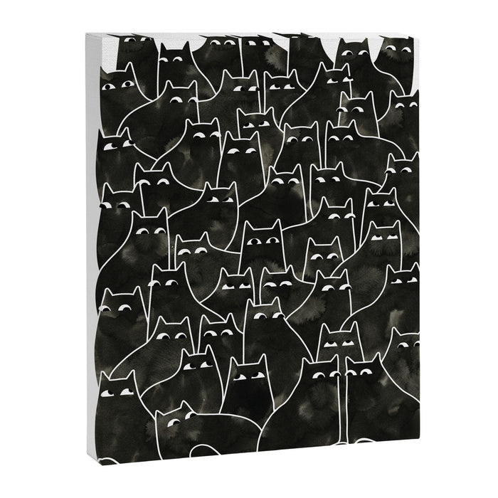 Suspicious Cats Canvas Print Gallery Image 1
