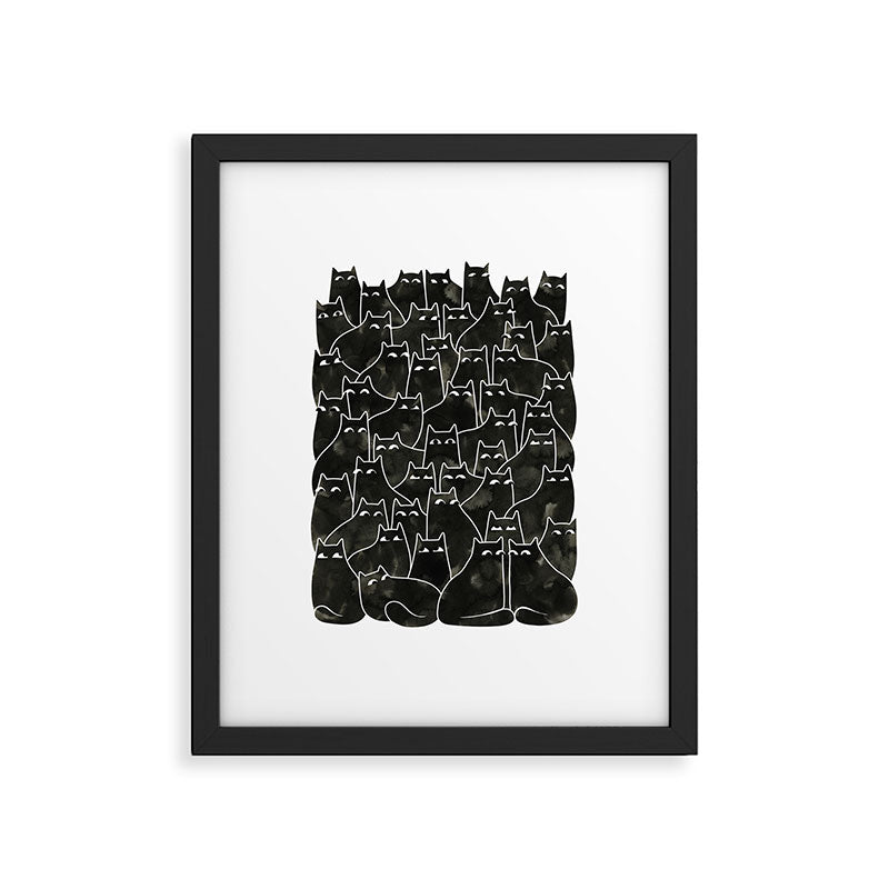 Suspicious Cats Framed Art Print Gallery Image 6