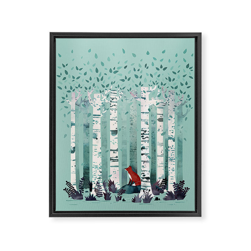 The Birches Framed Canvas Print Gallery Image 8