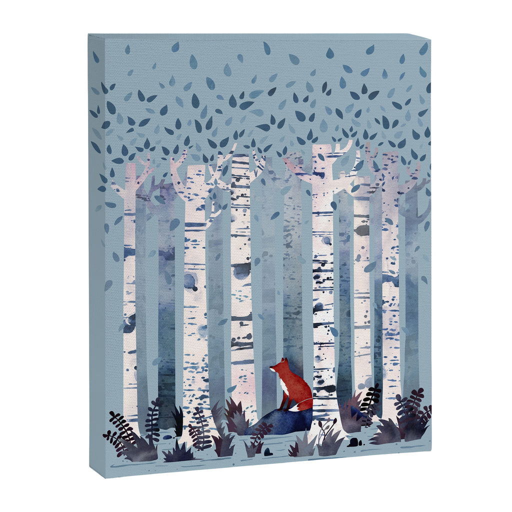 The Birches (in Blue) Canvas Print Gallery Image 8