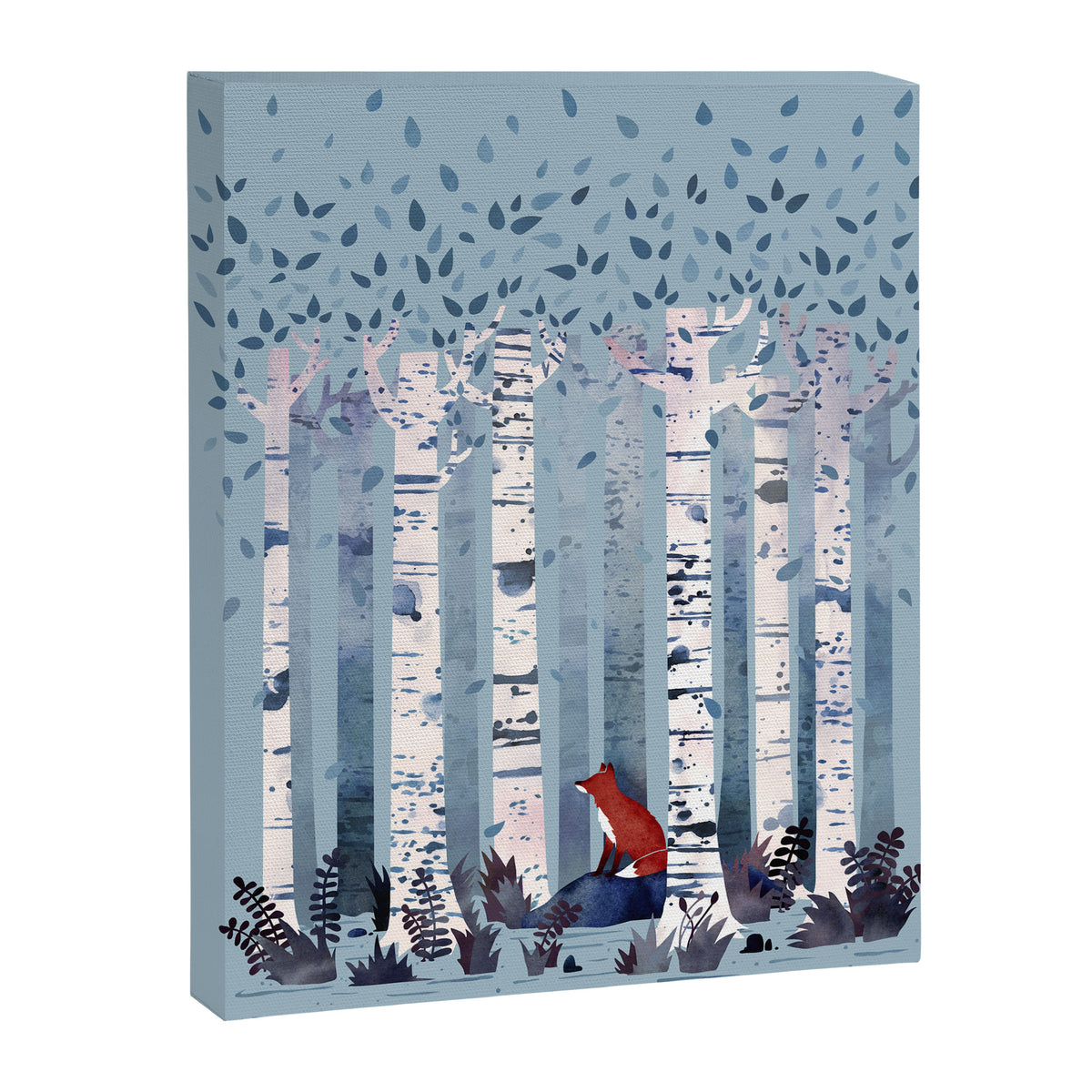 The Birches (in Blue) Canvas Print Gallery Image 8