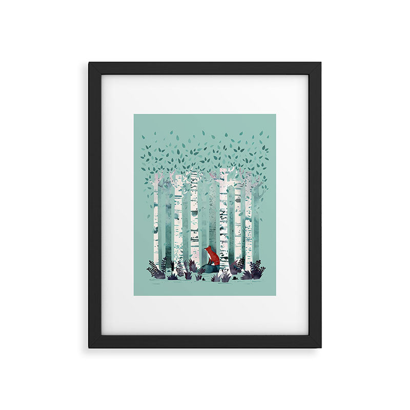 The Birches Framed Art Print Gallery Image 6