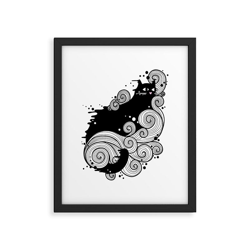 The Cat and the Sea Framed Art Print Gallery Image 5