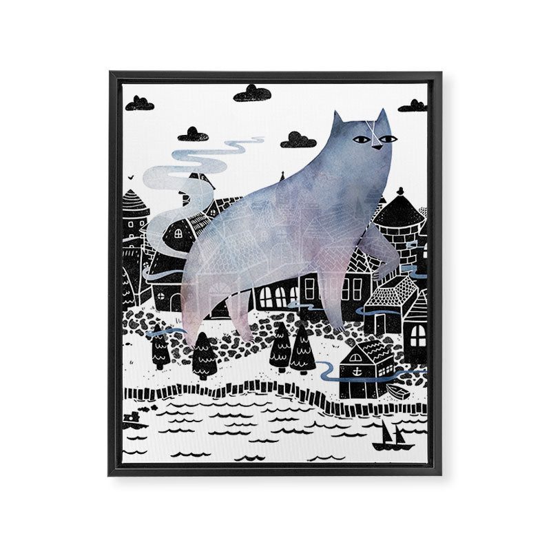 The Fog Framed Canvas Print Gallery Image 8