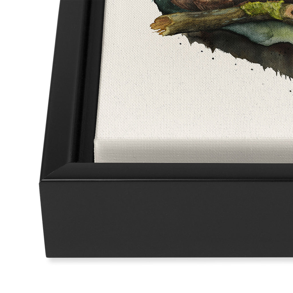 Tiny Sasquatch Framed Canvas Print Gallery Image 3
