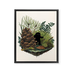 Tiny Sasquatch Framed Canvas Print Gallery Image 6