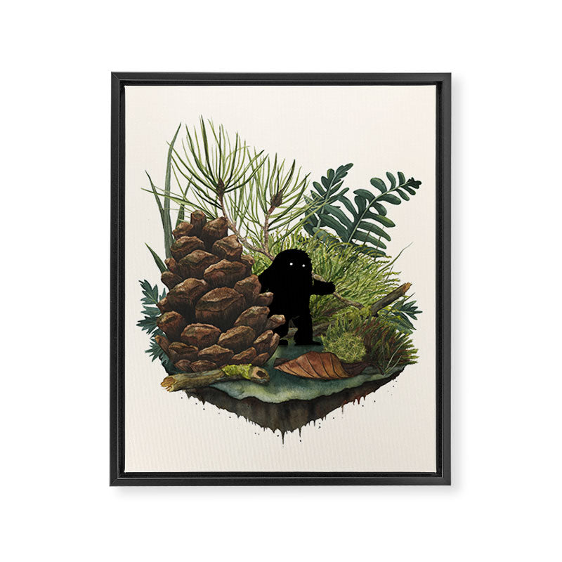 Tiny Sasquatch Framed Canvas Print Gallery Image 6