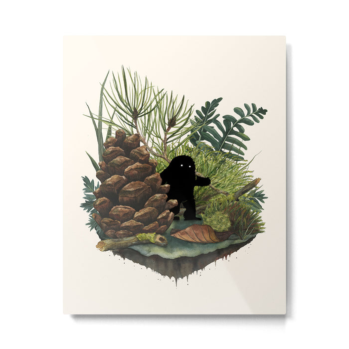 Tiny Sasquatch Metal Print Gallery Image 1