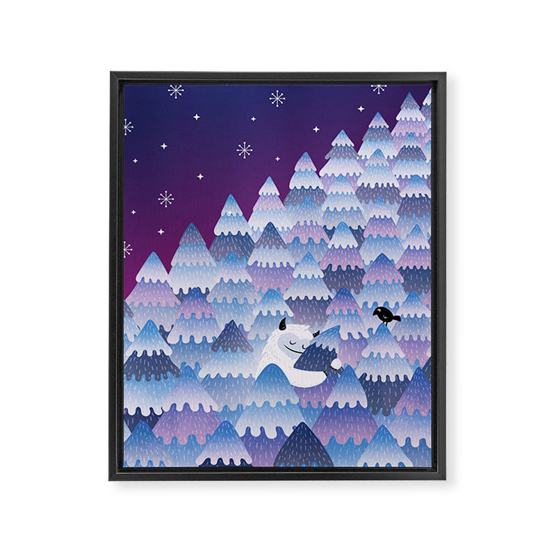 Tree Hugger (Night Version) Framed Canvas Print Gallery Image 8