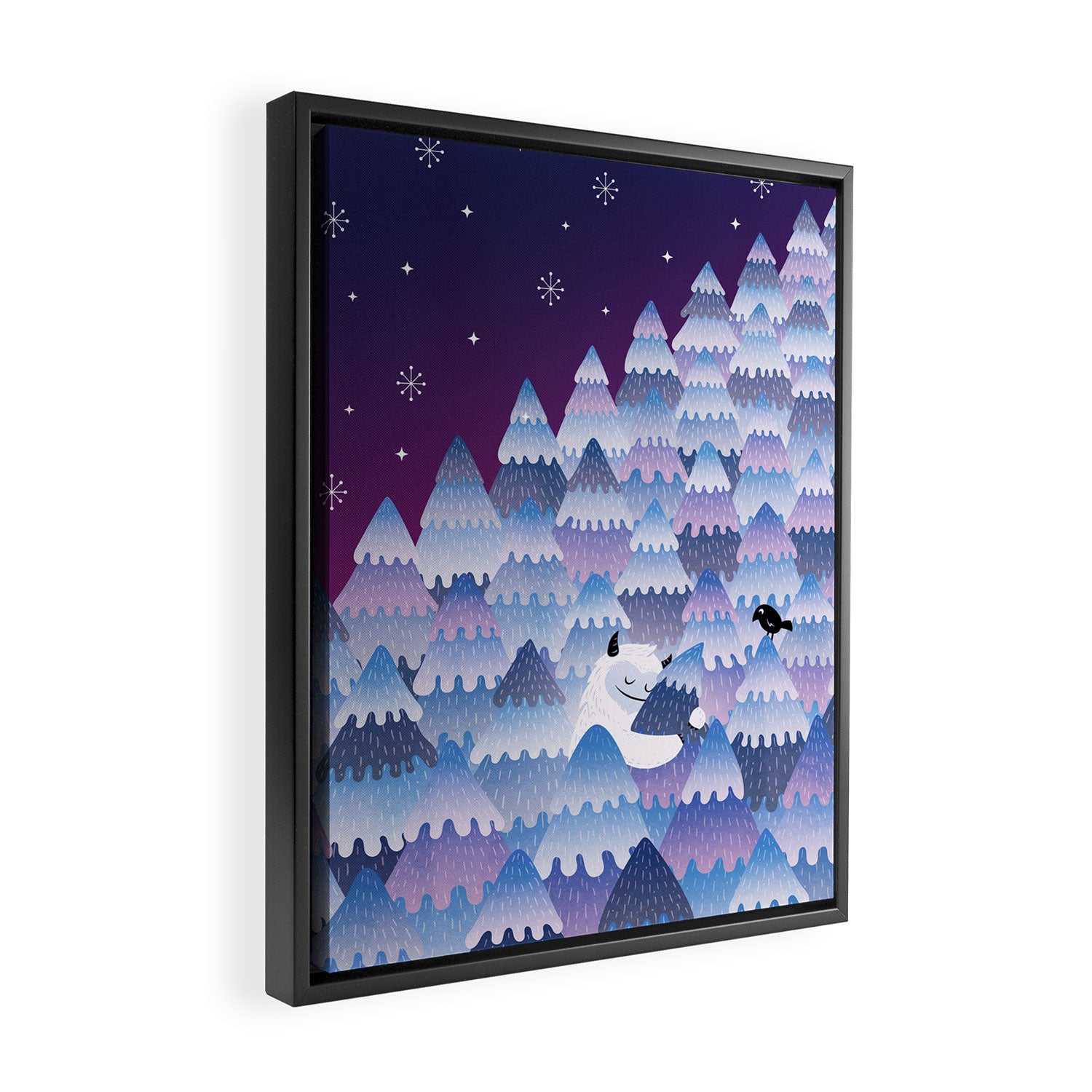 Tree Hugger (Night Version) Framed Canvas Print Gallery Image 2