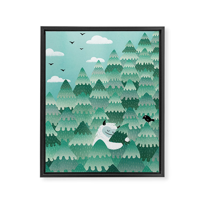 Tree Hugger (Spring & Summer version) Framed Canvas Print Gallery Image 1