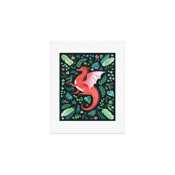 Tropical Dragon Art Print Gallery Image 1