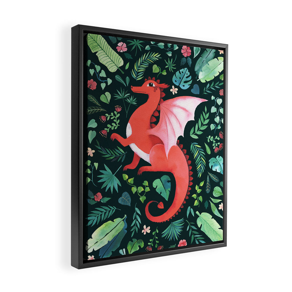 Tropical Dragon Framed Canvas Print Gallery Image 2