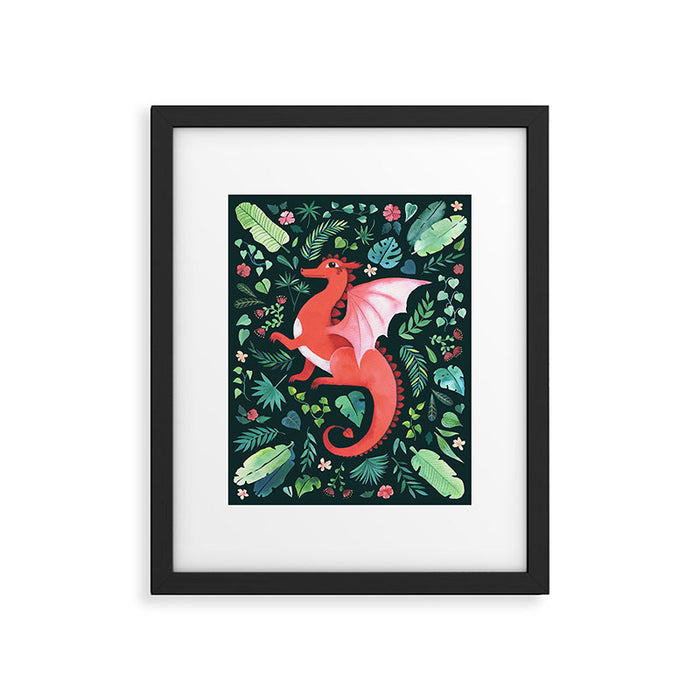 Tropical Dragon Framed Art Print Gallery Image 1