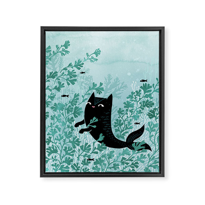 Undersea (Mint Remix) Framed Canvas Print Gallery Image 1