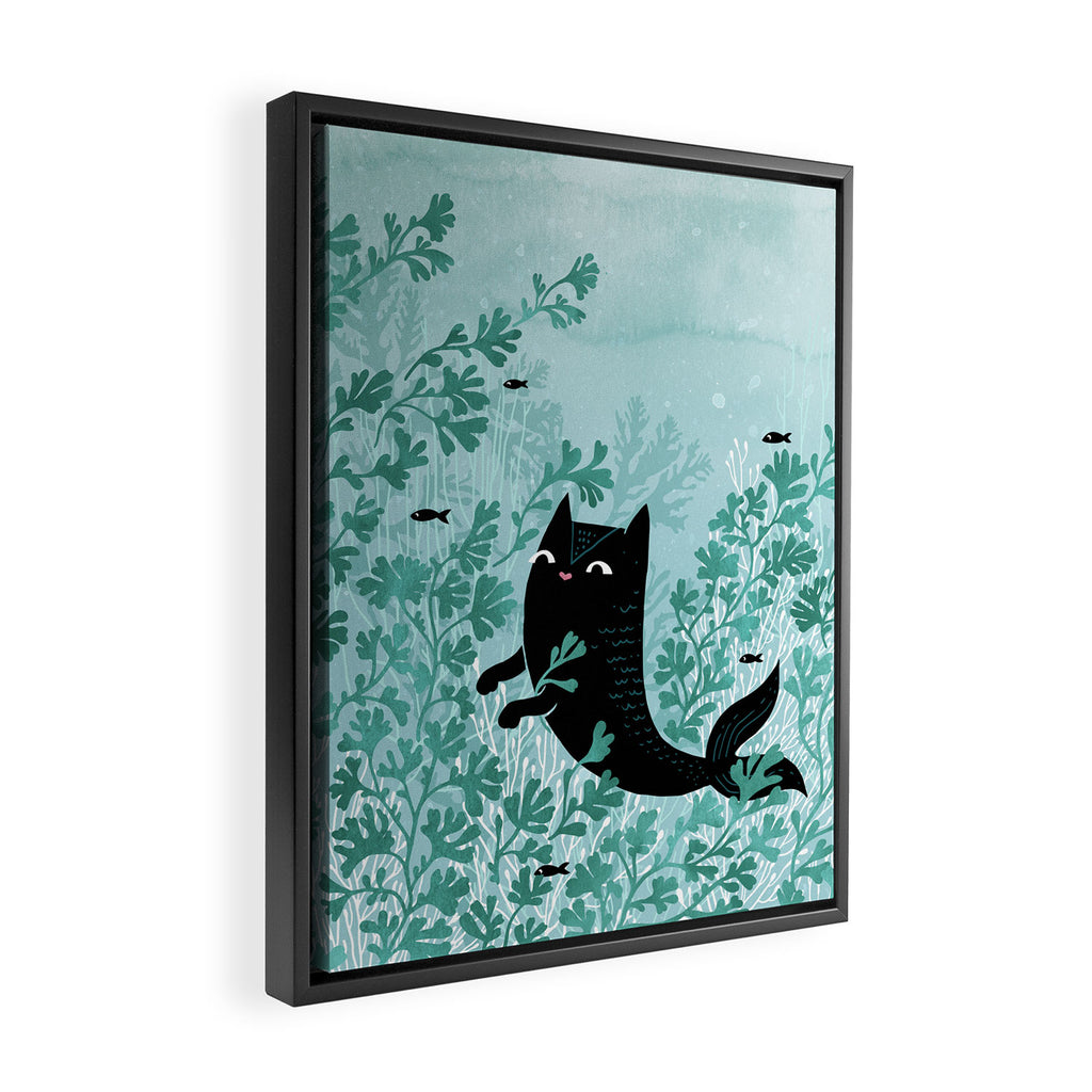 Undersea (Mint Remix) Framed Canvas Print Gallery Image 2