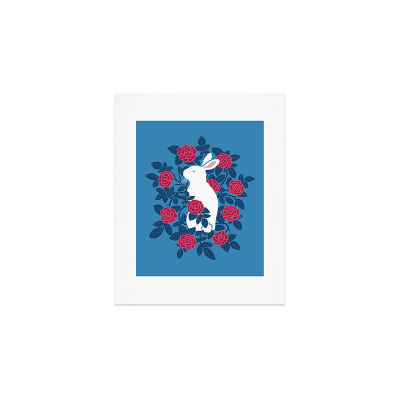 White Rabbit Art Print Gallery Image 1