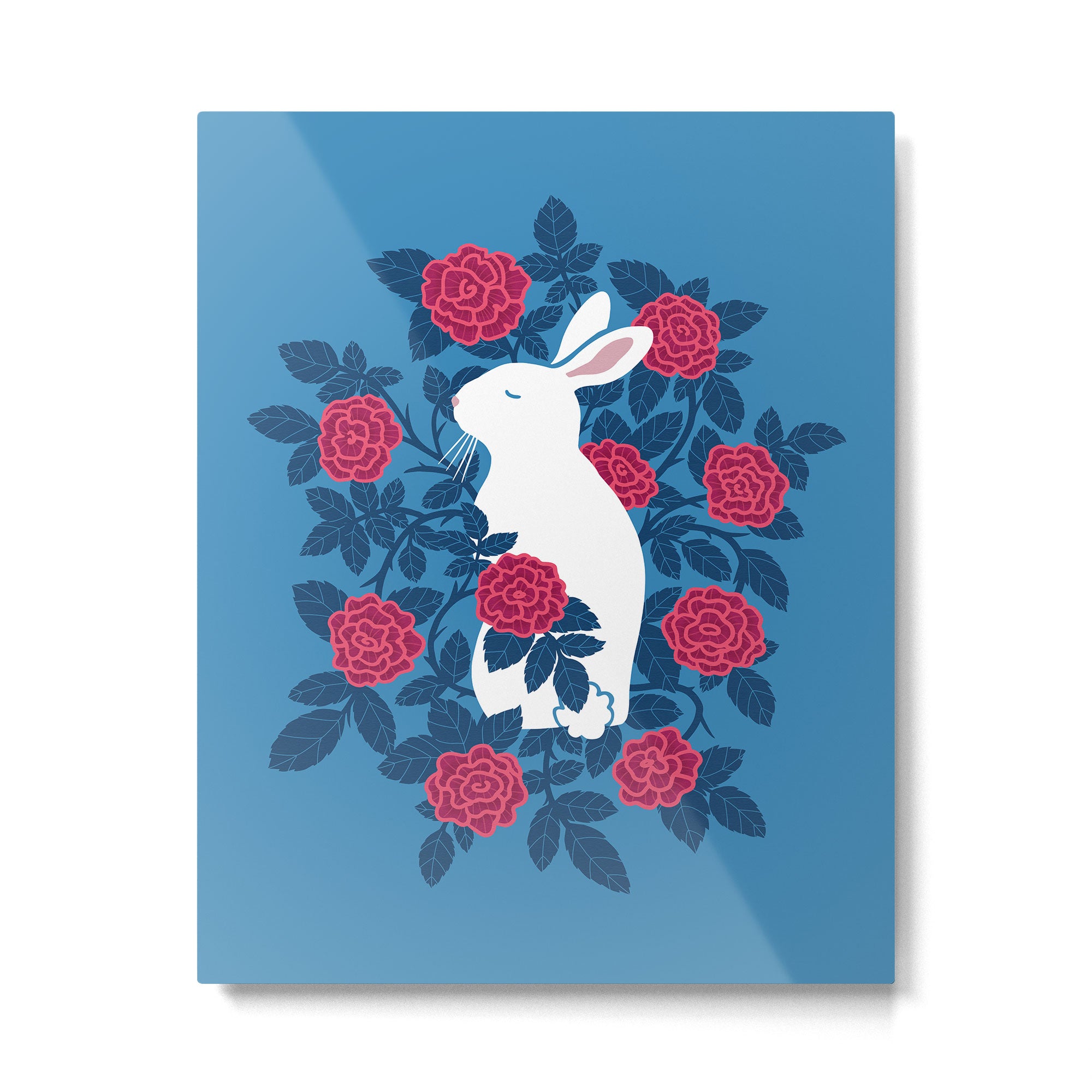 White Rabbit Metal Print Gallery Image 4