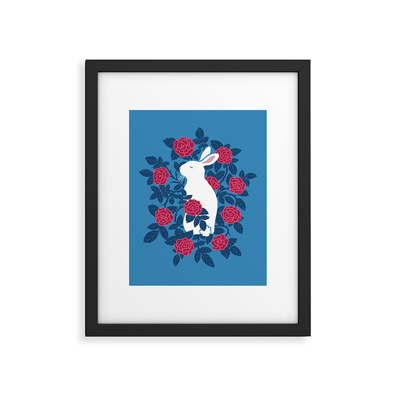 White Rabbit Framed Art Print Gallery Image 5