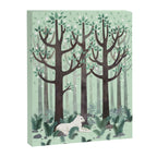 White Wolf in the Flowering Forest Canvas Print Gallery Image 6