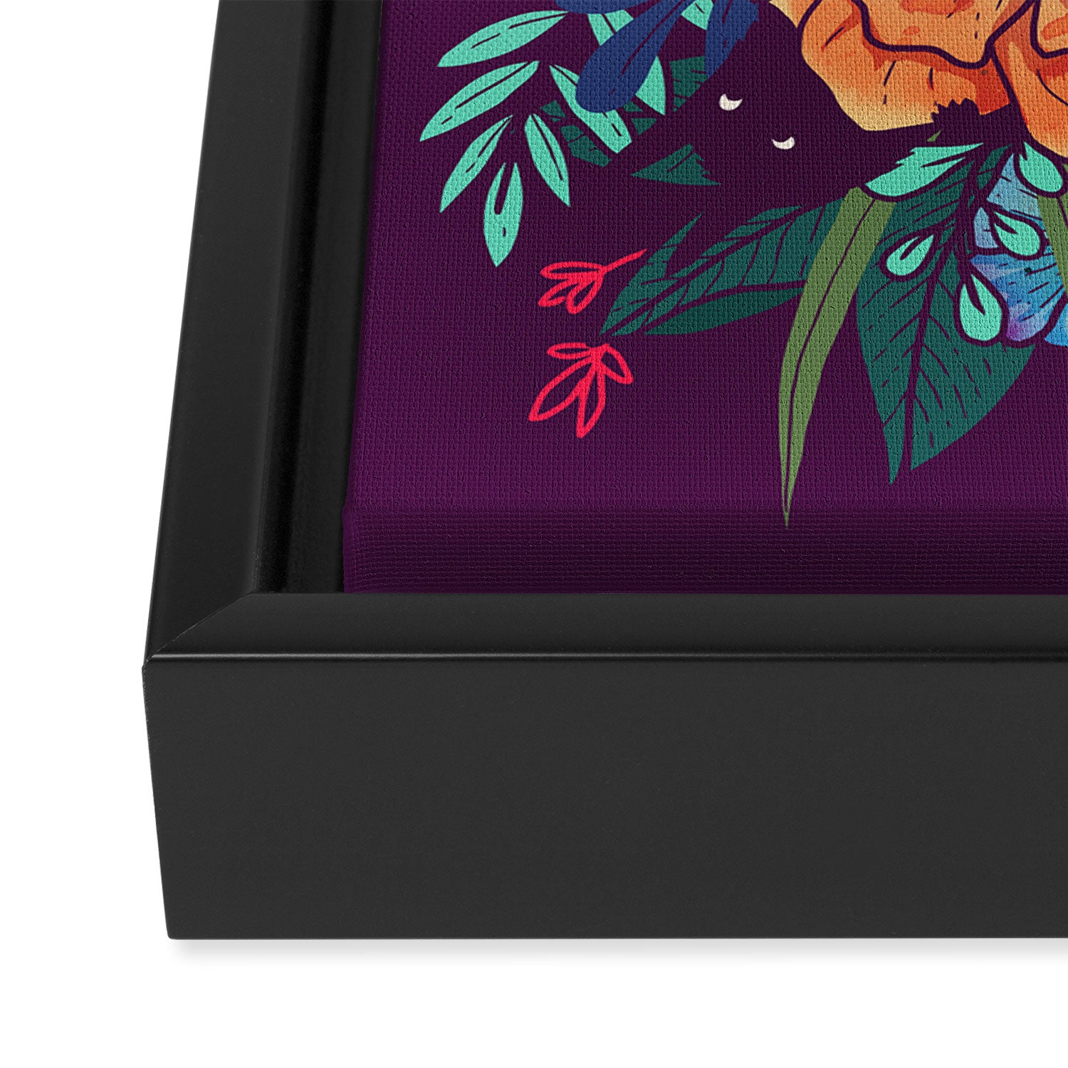 Wild Flowers Framed Canvas Print Gallery Image 3