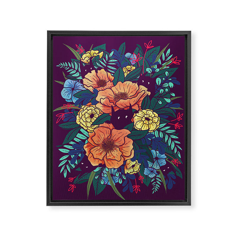 Wild Flowers Framed Canvas Print Gallery Image 8