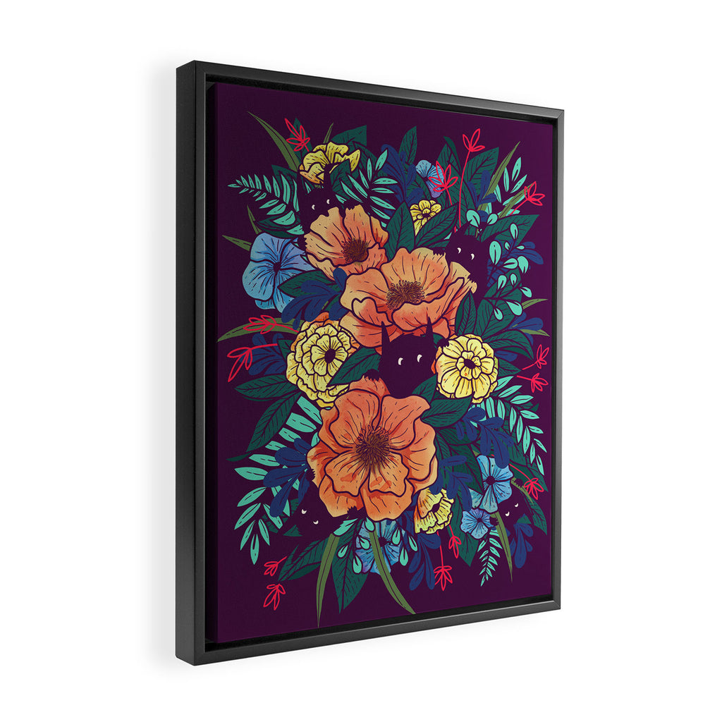 Wild Flowers Framed Canvas Print Gallery Image 2