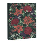 Wild Flowers Winter Bouquet (Enchanting Hidden Monsters in Dark Floral) Canvas Print Gallery Image 6