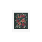 Wild Flowers Winter Bouquet (Enchanting Hidden Monsters in Dark Floral) Art Print Gallery Image 1