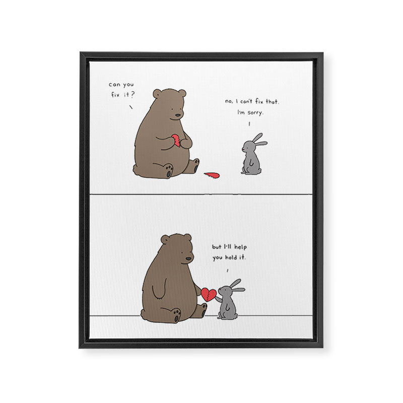 BROKEN HEART Framed Canvas Print Gallery Image 6