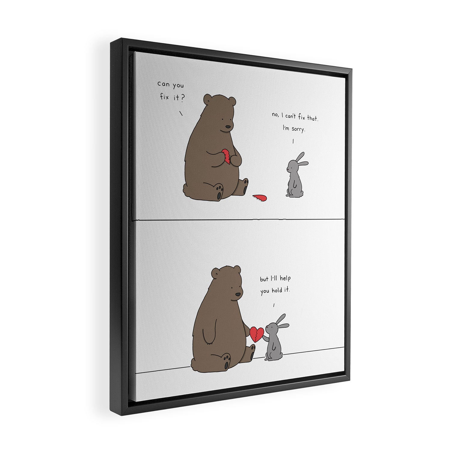 BROKEN HEART Framed Canvas Print Gallery Image 2
