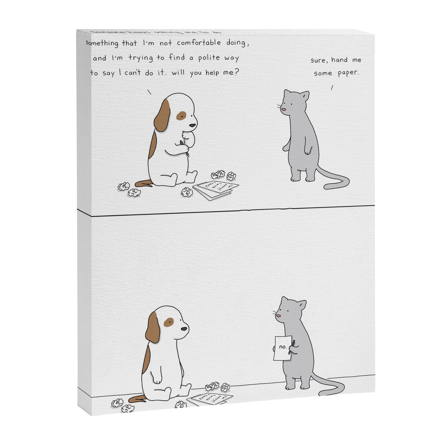 Help Me Canvas Print Gallery Image 6
