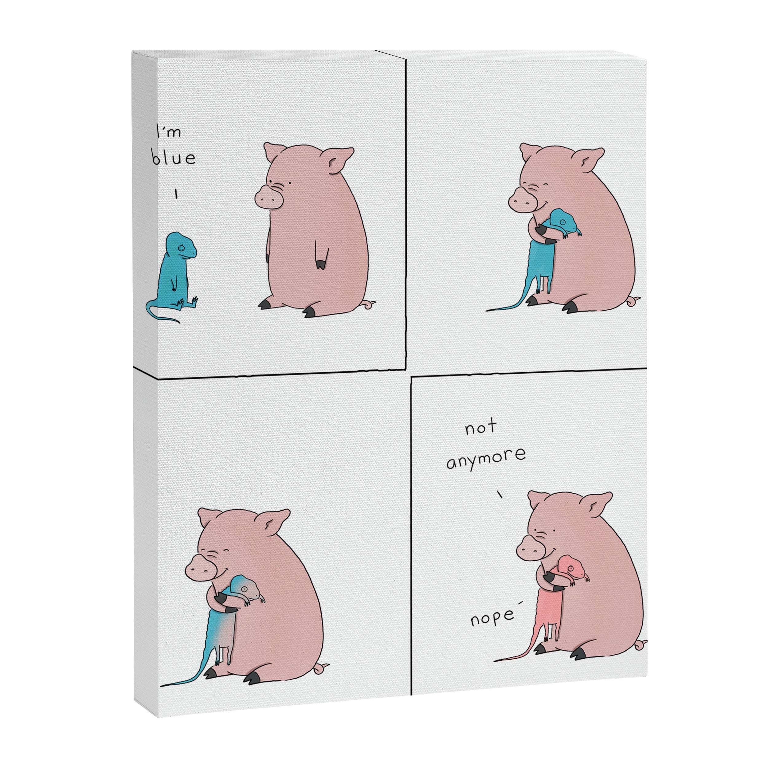 I'M BLUE Canvas Print Gallery Image 6