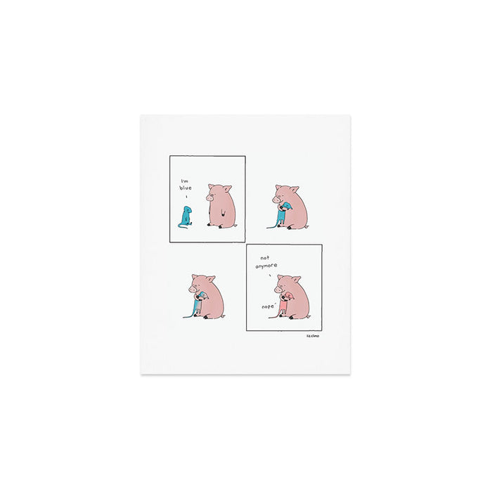 I'M BLUE Art Print Gallery Image 1