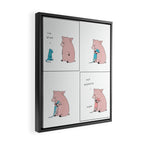 I'M BLUE Framed Canvas Print Gallery Image 2